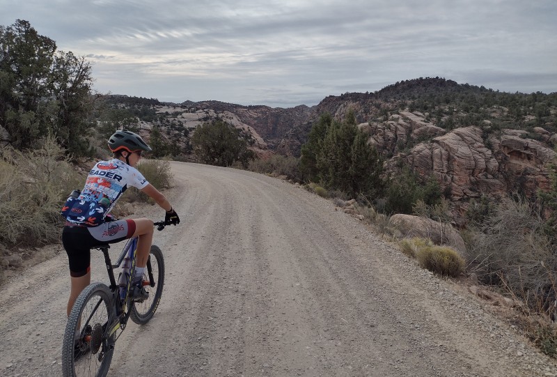 Nick Black Riding on Turkey Farm Rd.